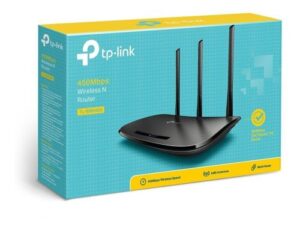 Router WiFi TP-Link WR940N, 2.4GHz, velocidad de 450Mbps, con WPS para configuración rápida y segura, disponible en Puerto Madryn.