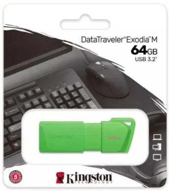 Pen Drive 64GB Kingston Exodia - Memoria USB rápida