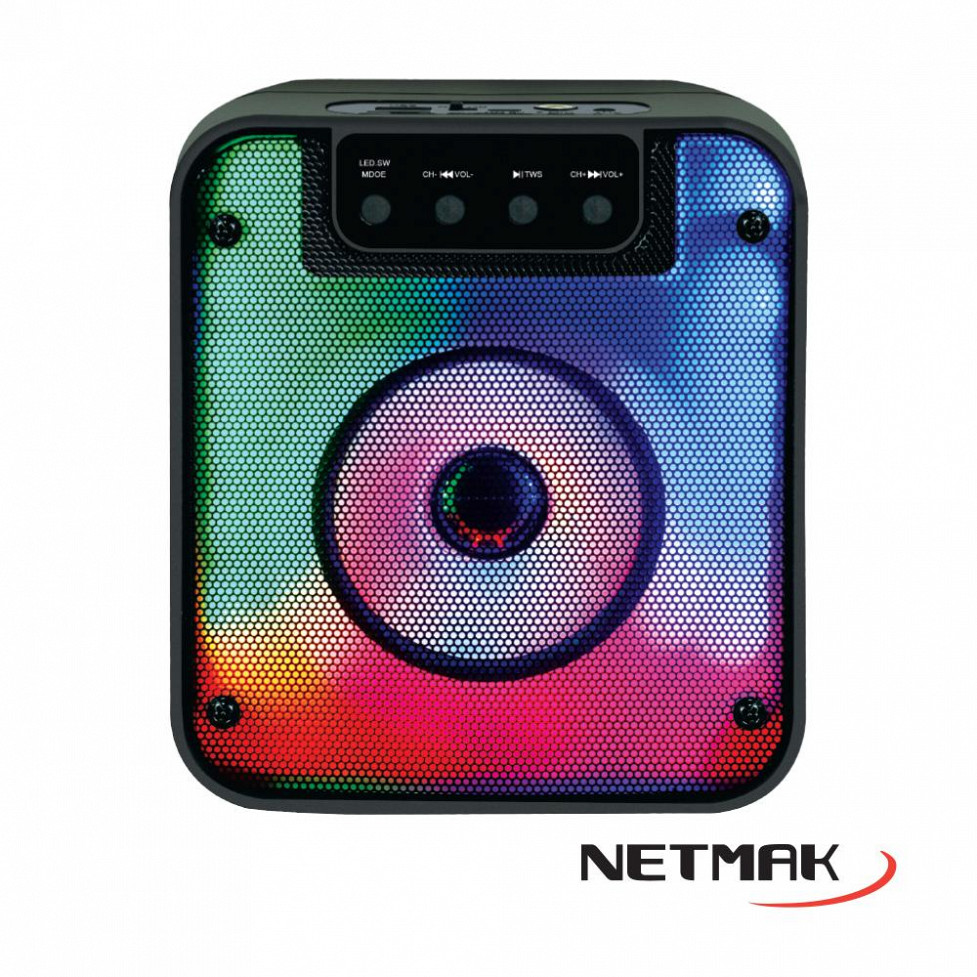 Parlante Portátil Bluetooth Netmak - Parlante inalámbrico