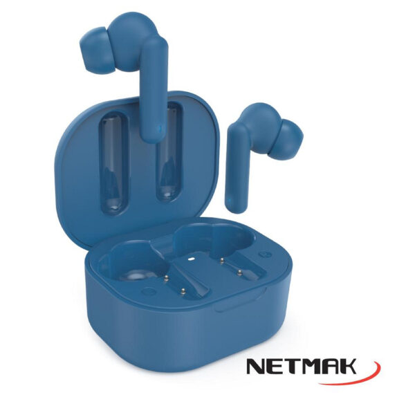 Auricular BT Netmak Azul - Auriculares Bluetooth azules