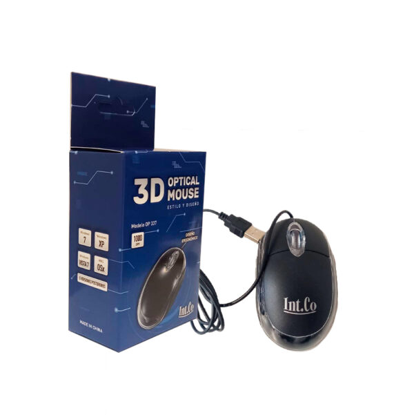Mouse Intco OP337 USB - Mouse USB básico
