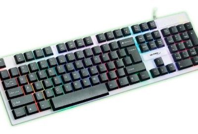 Teclado Netmak Gamer Zakro Retroiluminado Blanco - Teclado gamer blanco